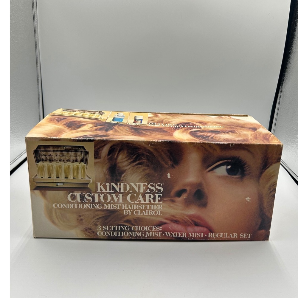 Vintage Clairol Kindness Custom Care Conditioning Mist Hairsetter Hot Rollers